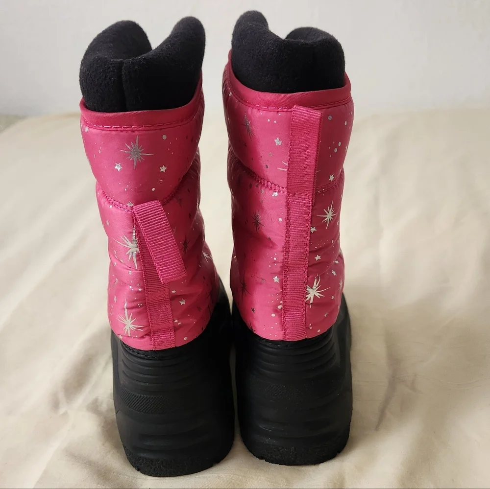 Dream Pairs Pink and Black Snow Boots Size 3